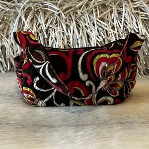 VERA BRADLEY Puccini 2008 Maggie Little Shoulder Hand Bag Purse Brown Orange